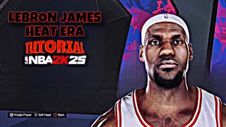 Best LeBron James Face Creation Heat ERA NBA2k25 [upl. by Cutcliffe245]