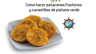 Como hacer Patacones Como Hacer Tostones  Nivel Profesional [upl. by Arsuy]