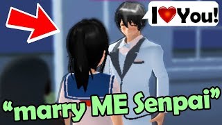 when CONFESSING to SENPAI goes RIGHT the secret to winning Yandere Simulator 3 random Games [upl. by Avictor]