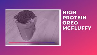 highprotein Oreo McFlurry  Diet recipe  Smithys Fitness [upl. by Glynas197]