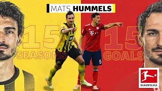 Mats Hummels  15 Seasons 15 Goals [upl. by Ahsiekel]