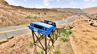 Epic High Speed Car Jumps 43  BeamNGDrive [upl. by Anisirhc]