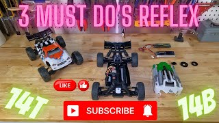 Team Associated reflex 14B 14T 3 must dos when you buy Better battery and acceleration Gamma Mods [upl. by Arlynne222]