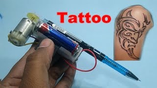 How To Make Tattoo Machine At Home [upl. by Ahseit]