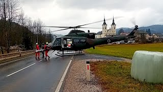 PGD ŽiriPGD Dobračeva  zavarovanje kraja pristanka helikopterja SV s posadko HNMP [upl. by Leur728]