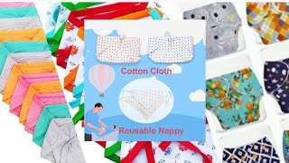 Reusable cotton cloth Nappies for baby  baby Diapers  Kidwids clothing  cottonnappies baby [upl. by Deanna963]