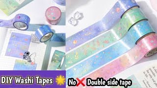 How to make Washi tapes at home easily 🌟 Diy Journal supplies craftersworld journal journalwithme [upl. by Walliw]