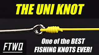 Fishing Knots Uni Knot  One of the BEST Fishing Knots for every Fisherman to know [upl. by Anauqaj457]