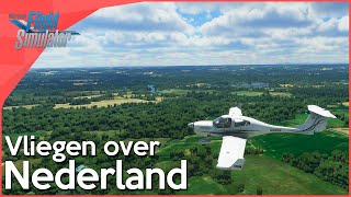 Vliegen Over Nederland ZO MOOI  Microsoft Flight Simulator 2020 [upl. by Shane568]