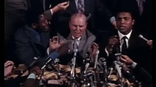 Muhammad Ali and Joe Frazier talk trash in 1971 press conference before Fight of the Century [upl. by Prudy]