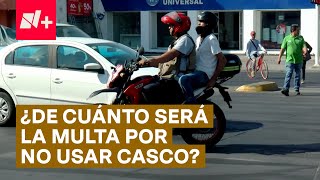 Multa para motociclistas por no usar el casco  N [upl. by Ococ]