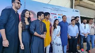 Ajinkya Raut and Hruta Durgule with Full Team of Kanni new movie At Poster Launch [upl. by Neelhtakyram]