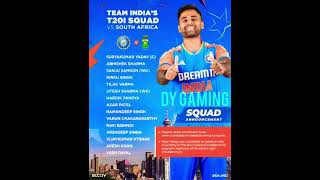 T20 squad for Ind vs SA series india cricket shorts viralshorts [upl. by Eetnom377]