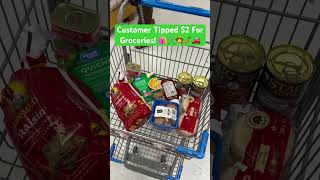 Instacart Customer Tipped 2 For Walmart Groceries 🧑‍🌾🥕🛍️🛒🚗 shorts shopper gigworker [upl. by Emilio769]