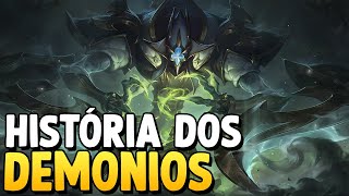 A LORE DOS DEMONIOS DE RUNETERRA LEAGUE OF LEGENDS [upl. by Vatsug]