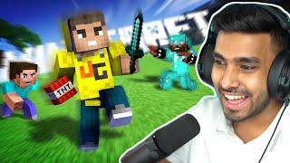 MINECRAFT SPEEDRUNNER VS HUNTERS [upl. by Ellehsar169]