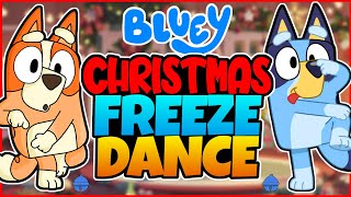 Bluey 🦌🛷❄️ Christmas Brain Break Dance  Danny Go Holiday Songs for Kids [upl. by Hills]