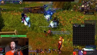 Asmongold Meets A WOW LEGEND Shadow Priest INSANE AOE Daily WOW 97 [upl. by Nimocks877]