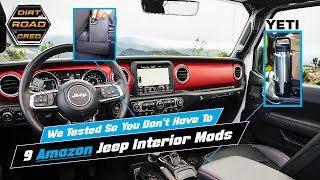 Testing 9 AMAZON Jeep Wrangler JL Interior Accessories [upl. by Martel]