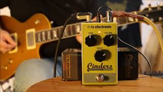 TC Electronic Cinders Overdrive with humbucker  quotFearies wear boots bluesquot [upl. by Semmes]