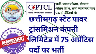 CSPTCL Bharti2024 CG CSPTCL Notification CG New Job CG Government Job CGCSPTCL Bharti2024 [upl. by Oznecniv180]