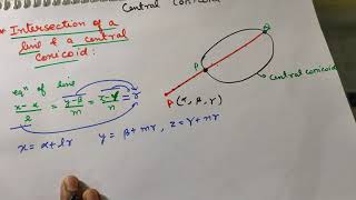 Lec 4 The central conicoid  intersection of line and conicoid tangent line on conicoid [upl. by Jenei252]