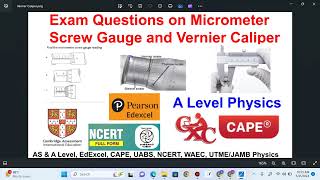 Questions on Micrometer Screw Gauge and Vernier Caliper [upl. by Ribak]