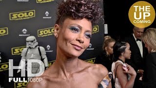 Thandie Newton interview at Solo A Star Wars Story party in Cannes [upl. by Adlei]