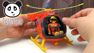 Fireman Sam 🔥 Helicopter WALLABY 🚁 Lets unbox and play  Pandido Toys [upl. by Shivers534]