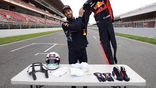 What kit does an F1 driver wear Daniel Ricciardo explains [upl. by Atwater]