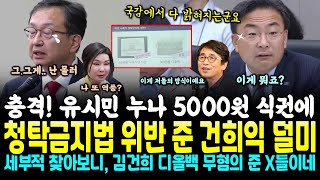 경악 건희권익위 국감서 덜미 김건희 디올백 vs 유시민 누나 식권 비교표 공개되자 뒤집어진 국감장 김건희의 십상시 성까지 나왔다 주OO 강OO 거의 왔다 [upl. by Ragas319]