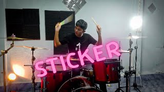 Sticker  Bodyslam Drum cover Poom Thanapoom [upl. by Aisauqal]