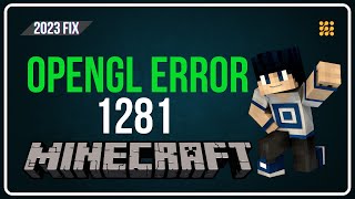 How to fix the OpenGL Error 1281 on Minecraft [upl. by Brendis]