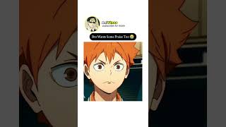 Bro Wants Some Praise Too 😭  Haikyuu Funny Moments [upl. by Secnirp]