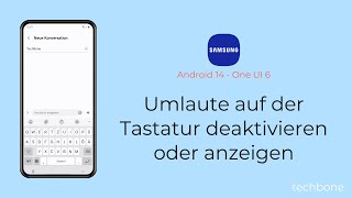 Umlaute auf der Tastatur deaktivieren oder anzeigen  Samsung Android 14  One UI 6 [upl. by Sorenson308]