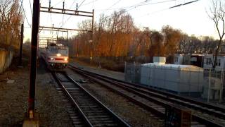 Brainless Idiot Nearly Gets Laminated to the Rails by SEPTA AEM7 [upl. by Ahselak]