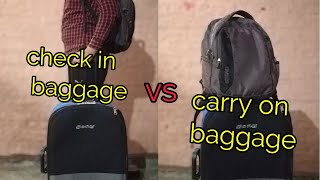 Check in baggage or hand baggage difference [upl. by Tess141]