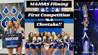 MAJORS Filming  First Competition With Cheer Athletics Cheetahs [upl. by Anderea]