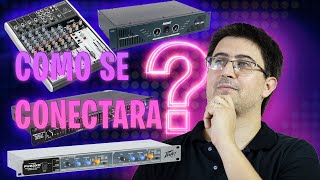 Como se conecta una consola crossover equalizador potencia [upl. by Sine]