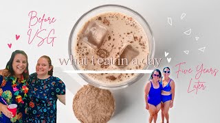 What I Eat in a Day 5 Years After Bariatric Surgery Weight Loss Surgery Vlog [upl. by Ahsyen856]