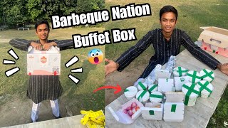 Barbeque Nation Premium Buffet Box Worth 1000₹ 🤑 Everything In It 😱😍 [upl. by Rihat]