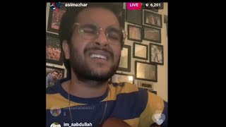 Asim azhar live singing ishqiya song full video  ismail armaan [upl. by Landbert150]