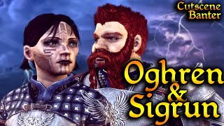 Oghren and Sigrun Cutscene Banter  Dragon Age Origins  Awakening [upl. by Notlil136]