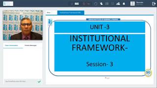 Unit 3  Institutional Framework  Part III [upl. by Llerrac468]