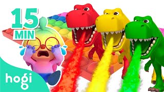 👍🏻Best 5 Learn Colors with Hogi｜Pop It Dinosaurs Cooking Race Eggs Slide｜Pinkfong Hogi [upl. by Benioff]