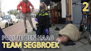 Politie Den Haag  Team Segbroek  Aanhouding buiten heterdaad melding vechtpartij met gewonden 2 [upl. by Acinehs]