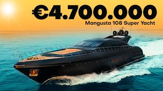 Discover the Secret Luxury of the MANGUSTA 108 Superyacht [upl. by Tertia36]