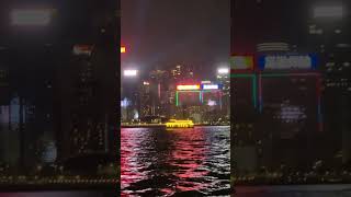 Hong Kong along the river by boat hongkong hongkongisland river boat magic magical shorts [upl. by Hannover]