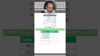 ✅Cómo insertar FECHAS en excel con un calendario [upl. by Odlanyar]