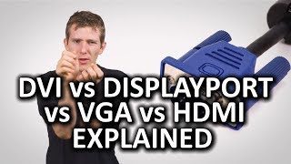 HDMI DisplayPort VGA and DVI as Fast As Possible [upl. by Obmar]